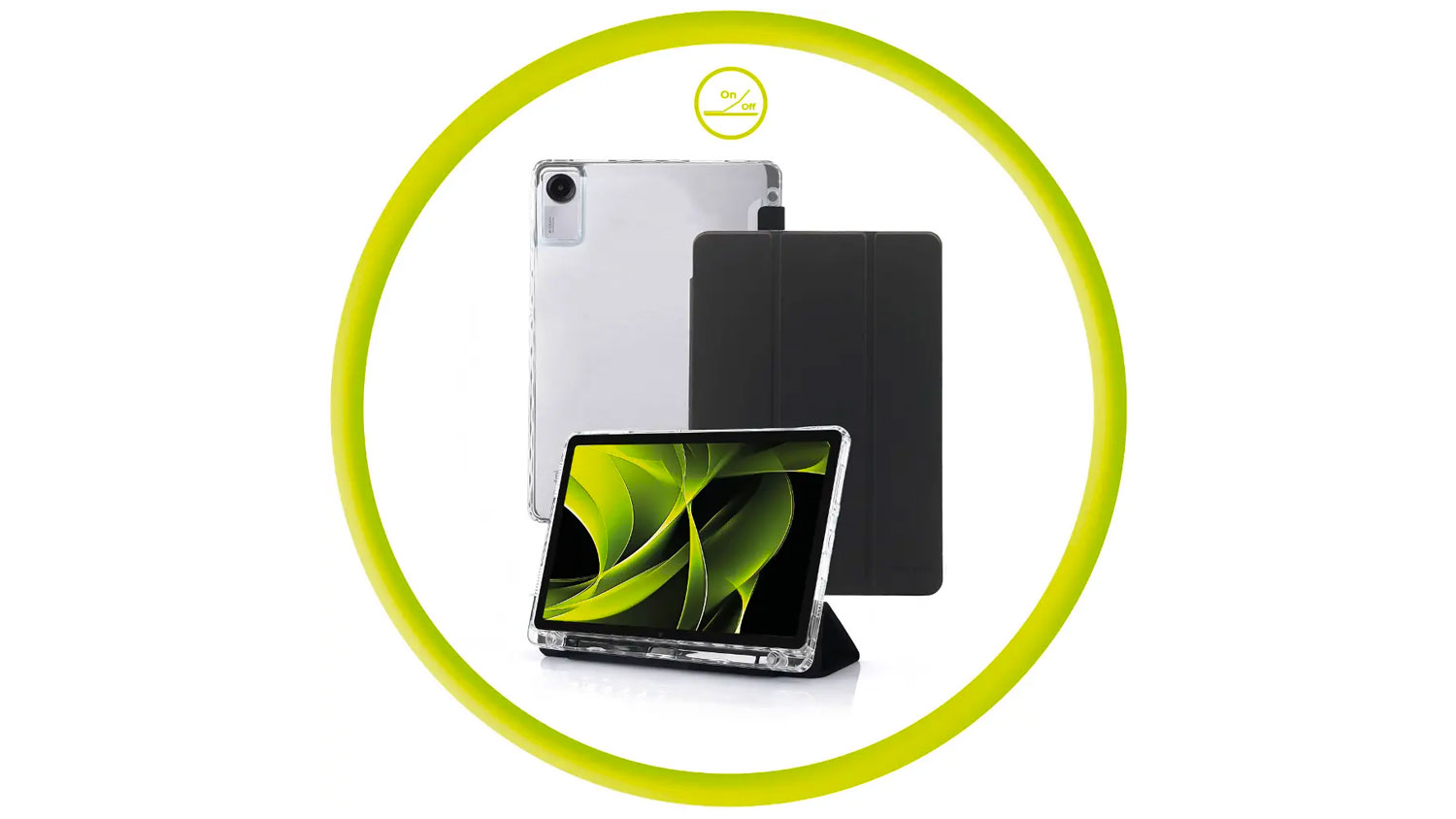 Funkce Auto Sleep/Wake u pouzdra Mobile Origin Easy Tablet Case transparent